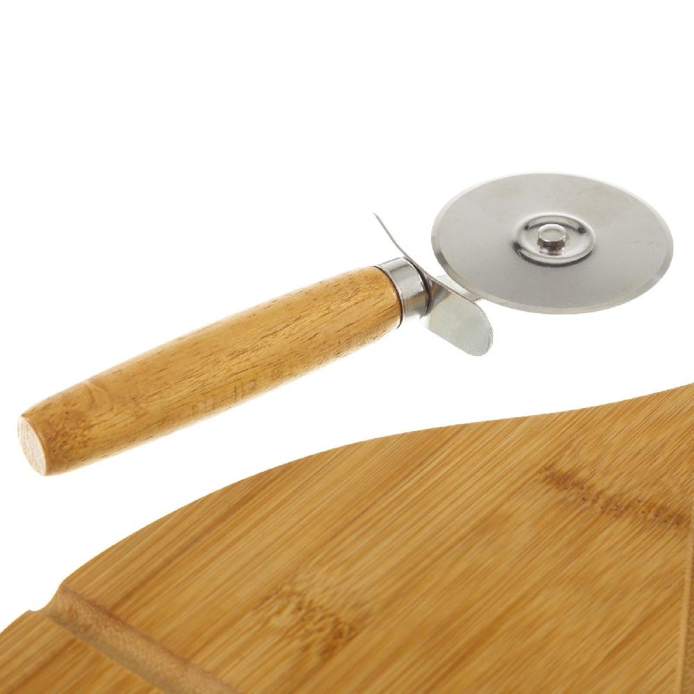 lolahome Tabla de cortar redonda de bambú para pizza de 32 cm Mejor oferta
