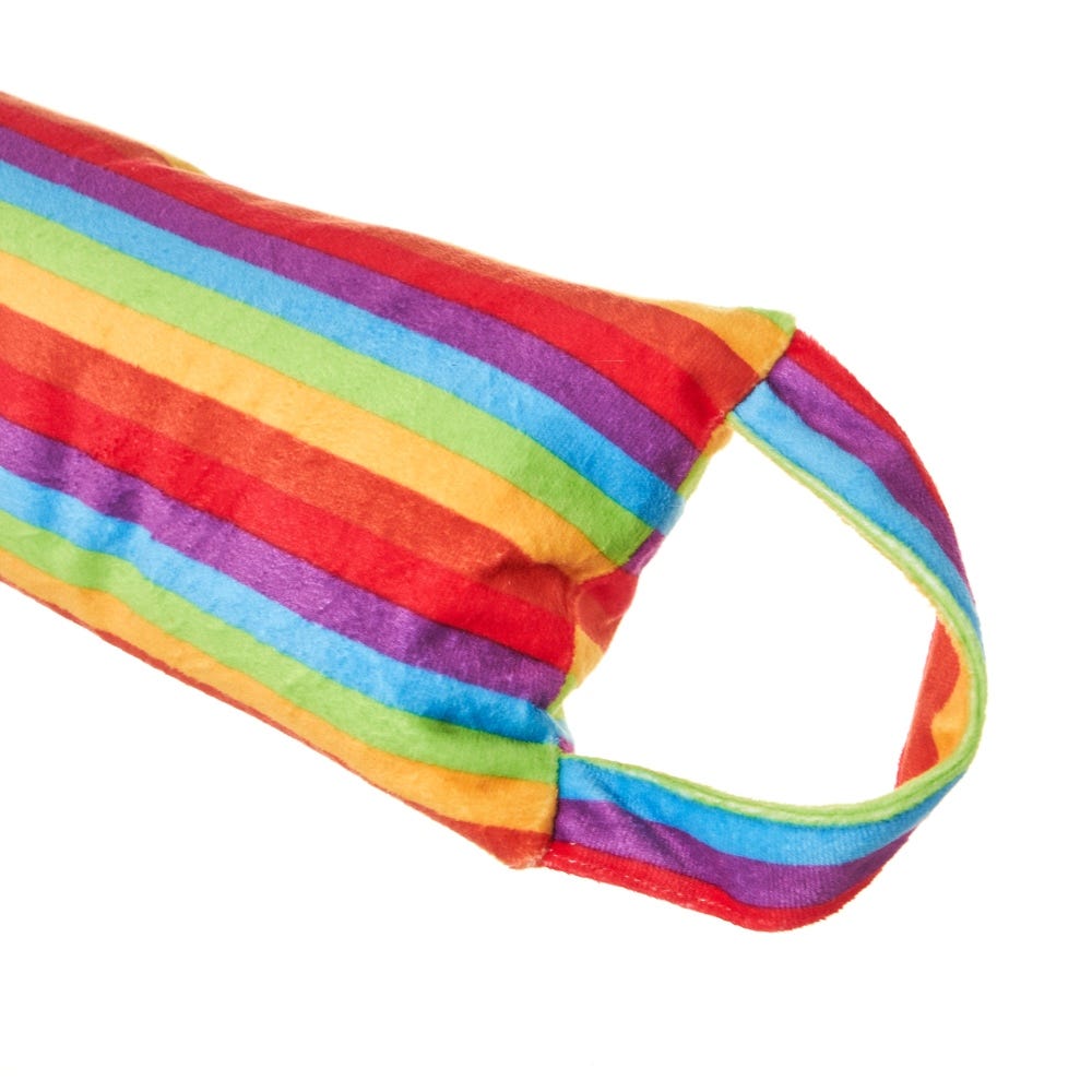 lolahome Tope de puerta protege viento de tela y gravilla multicolor de 80x14x8 cm Oferta especial