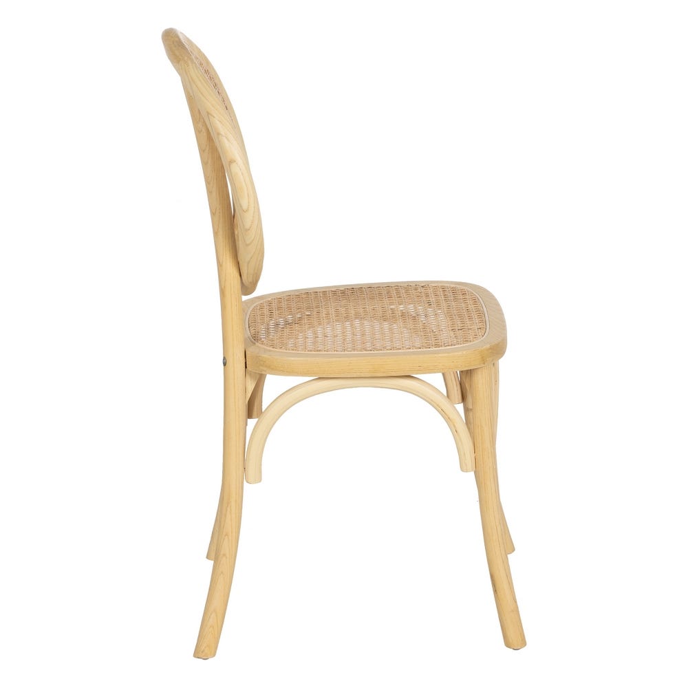 lolahome Silla de rejilla natural Promoción trimestral