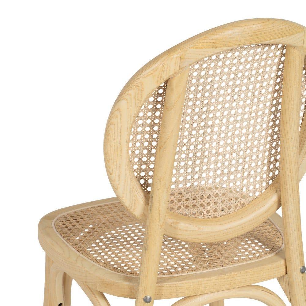 lolahome Silla de rejilla natural Promoción trimestral