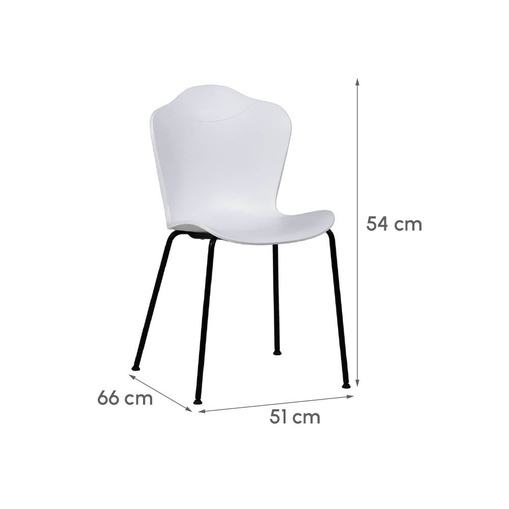 lolahome Pack de 4 sillas flor de polipropileno Grandes descuentos