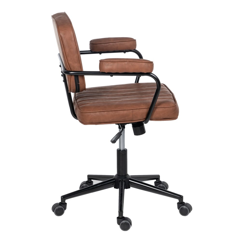 lolahome Silla de escritorio Vintage con ruedas
