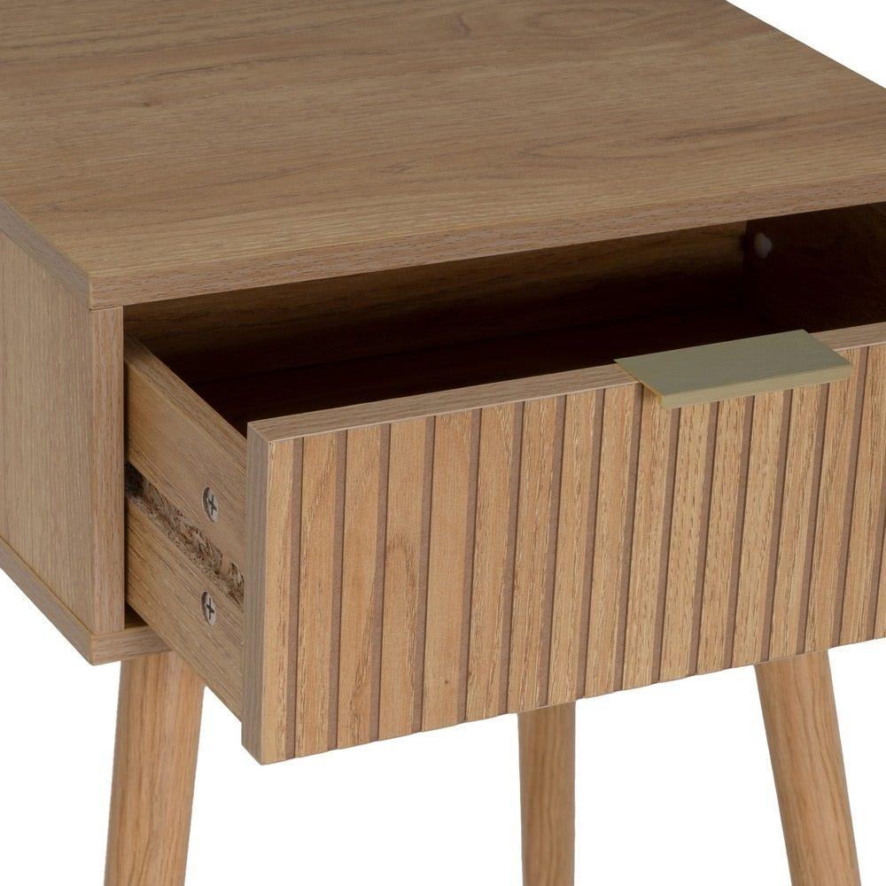 lolahome Mesita de noche 1 cajón Descuento por venta flash
