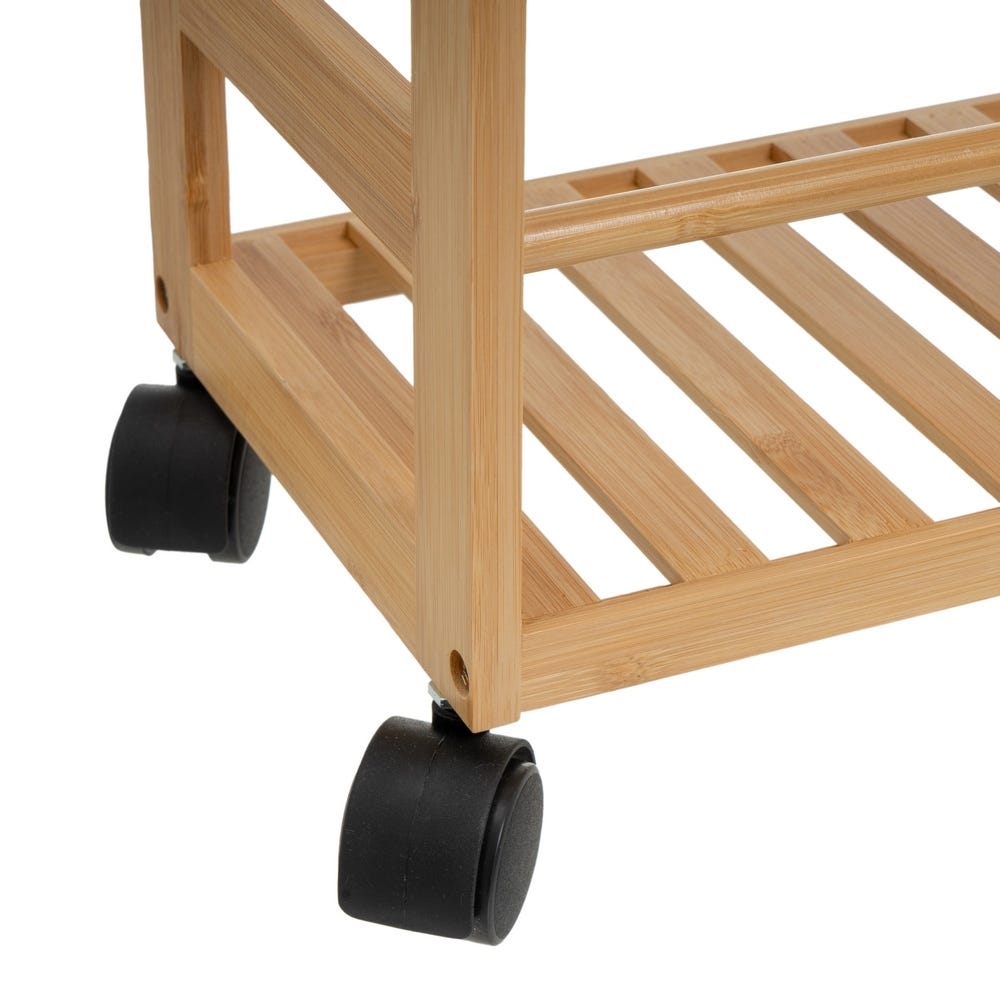 lolahome Carro cocina bambú con ruedas Grandes ahorros