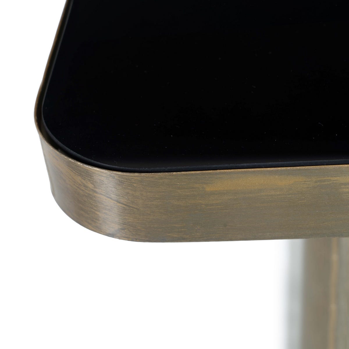 lolahome Mesa auxiliar con pedestal dorado grande Devoluciones gratuitas