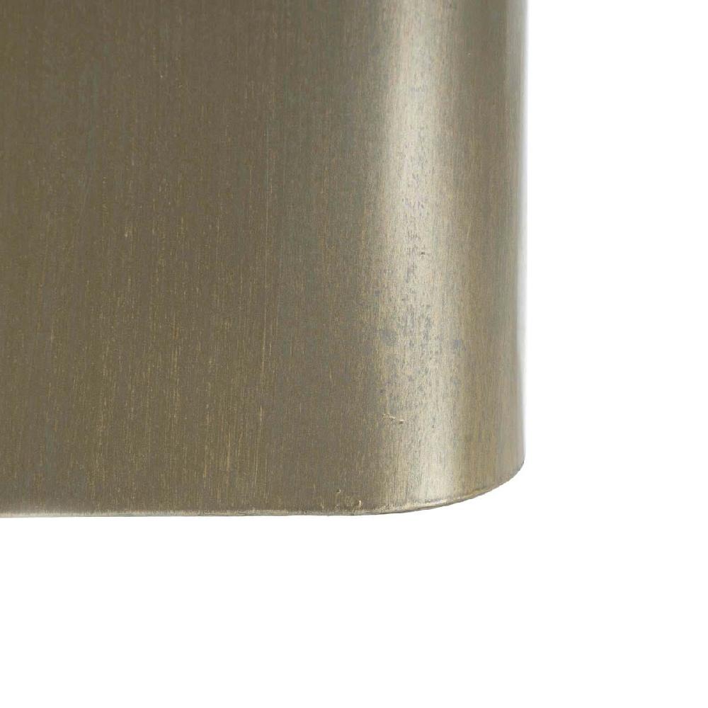 lolahome Mesa auxiliar con pedestal dorado grande Devoluciones gratuitas