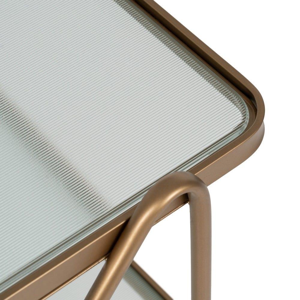 lolahome Carrito camarera de metal y cristal Ofertas