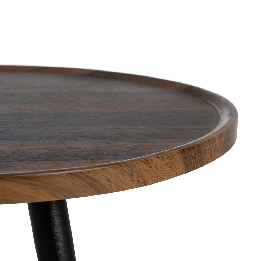 lolahome Mesa de centro asimétrica marrón de 100x60 cm Ventas relámpago