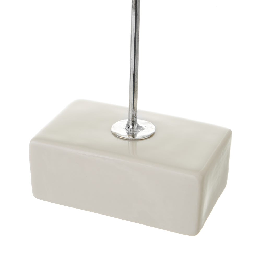 lolahome Portavelas sol plateado de metal y cerámica de 18x8x29 cm Envío gratis