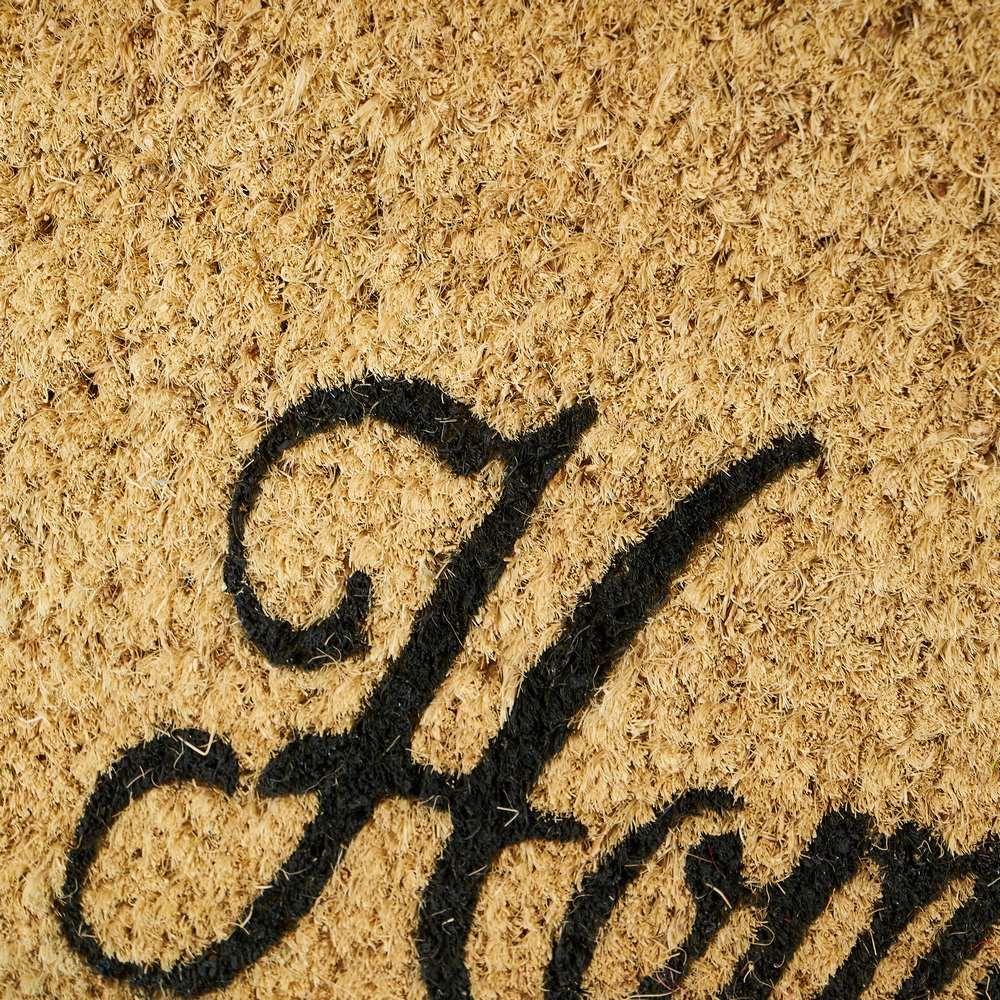 lolahome Felpudo antideslizante de hojas marrón de fibra de coco de 60x40 cm Últimos 2 días