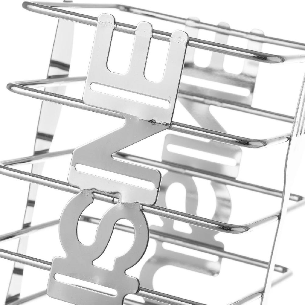 lolahome Porta utensilios de rejilla de metal plateado de 10x10x16 cm Grandes descuentos