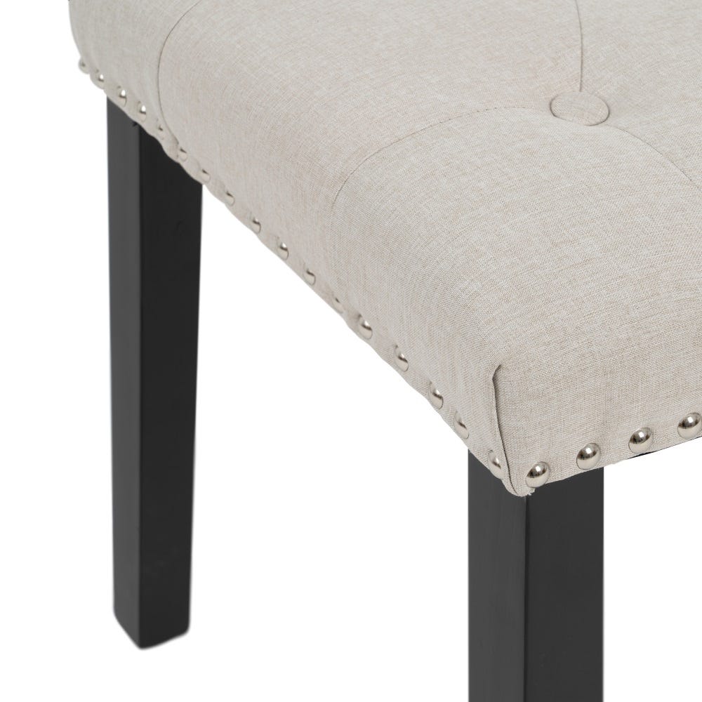 lolahome Banqueta de lino con capitoné de 115 cm Tienda de fábrica