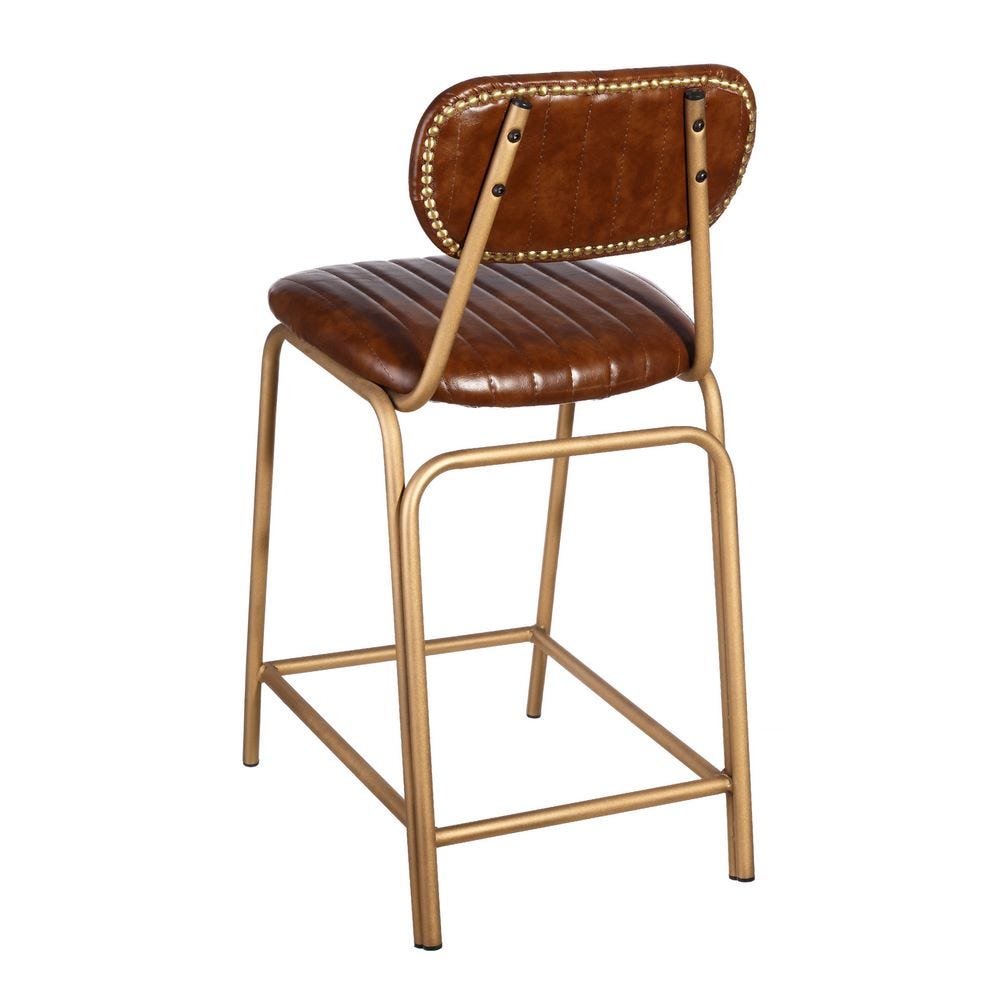 lolahome Taburete alto tapizado de polipiel de 88 cm En oferta