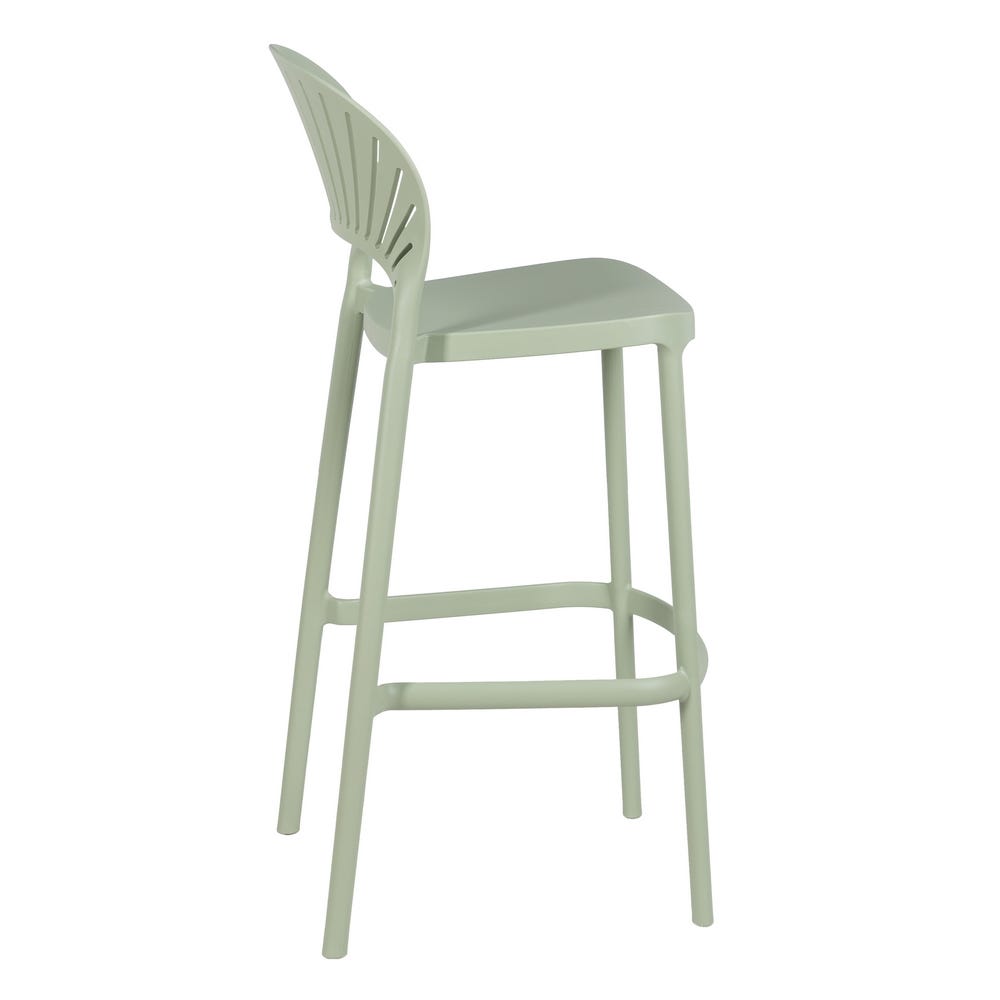 lolahome Taburete con respaldo de polipropileno de 107 cm