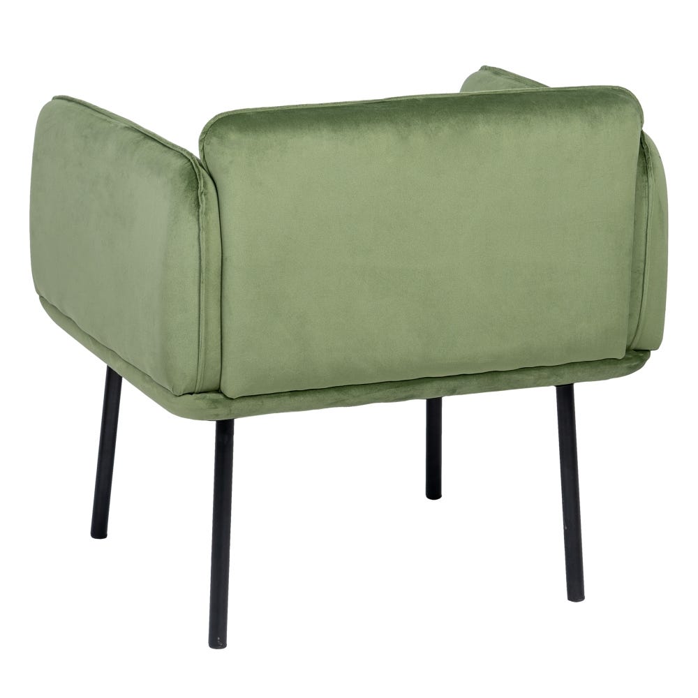 lolahome Butaca tapizada de terciopelo y metal Grandes ahorros