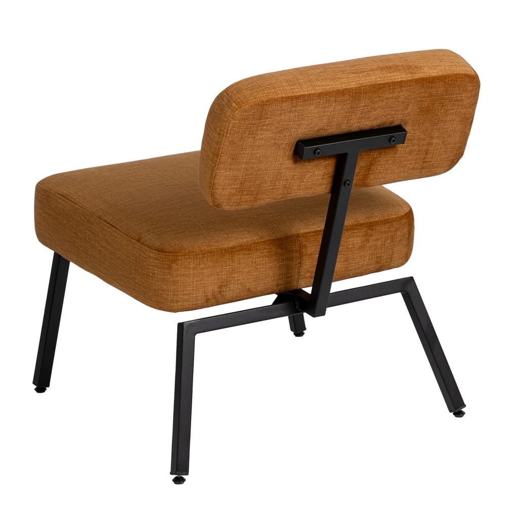 lolahome Butaca diseño moderno de tela y metal Precio ultrabajo