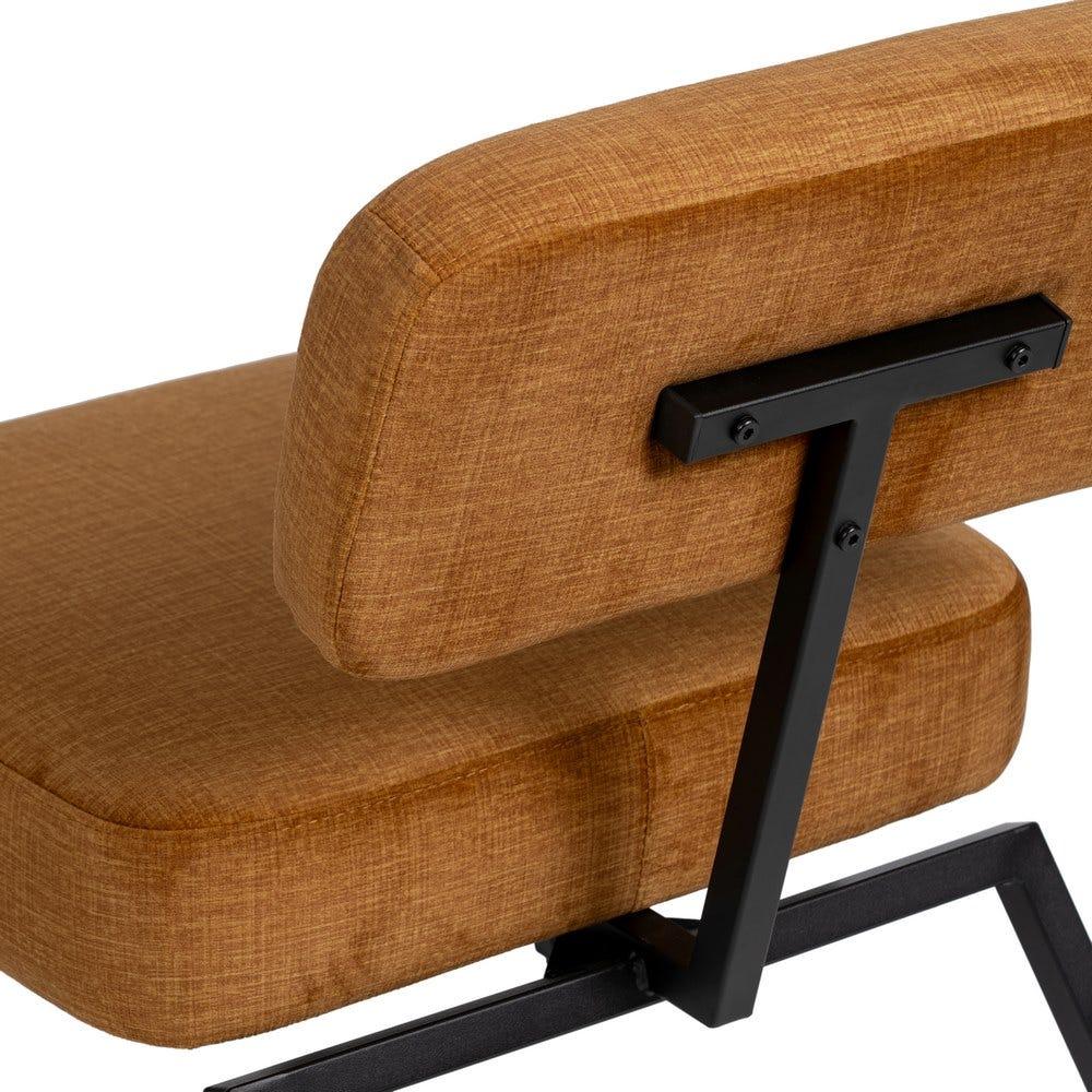 lolahome Butaca diseño moderno de tela y metal Precio ultrabajo