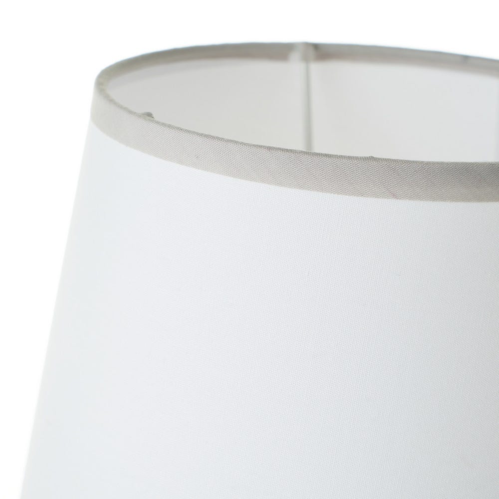 lolahome Lámpara de mesa diamante de cerámica gris de Ø 18x26 cm 2025
