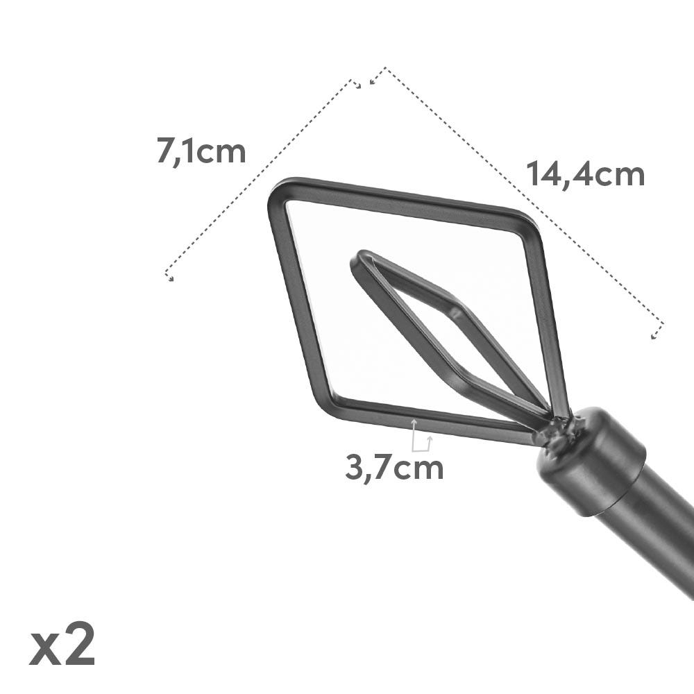 lolahome Barra de cortina 160-300 cm con 2 escuadras y terminales Ventas relámpago