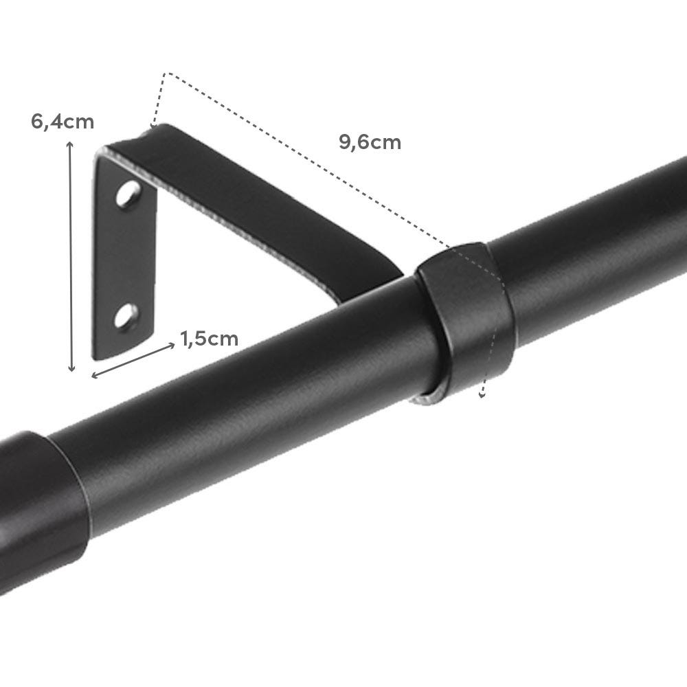 lolahome Barra de cortina 160-300 cm con 2 escuadras y terminales Ventas relámpago