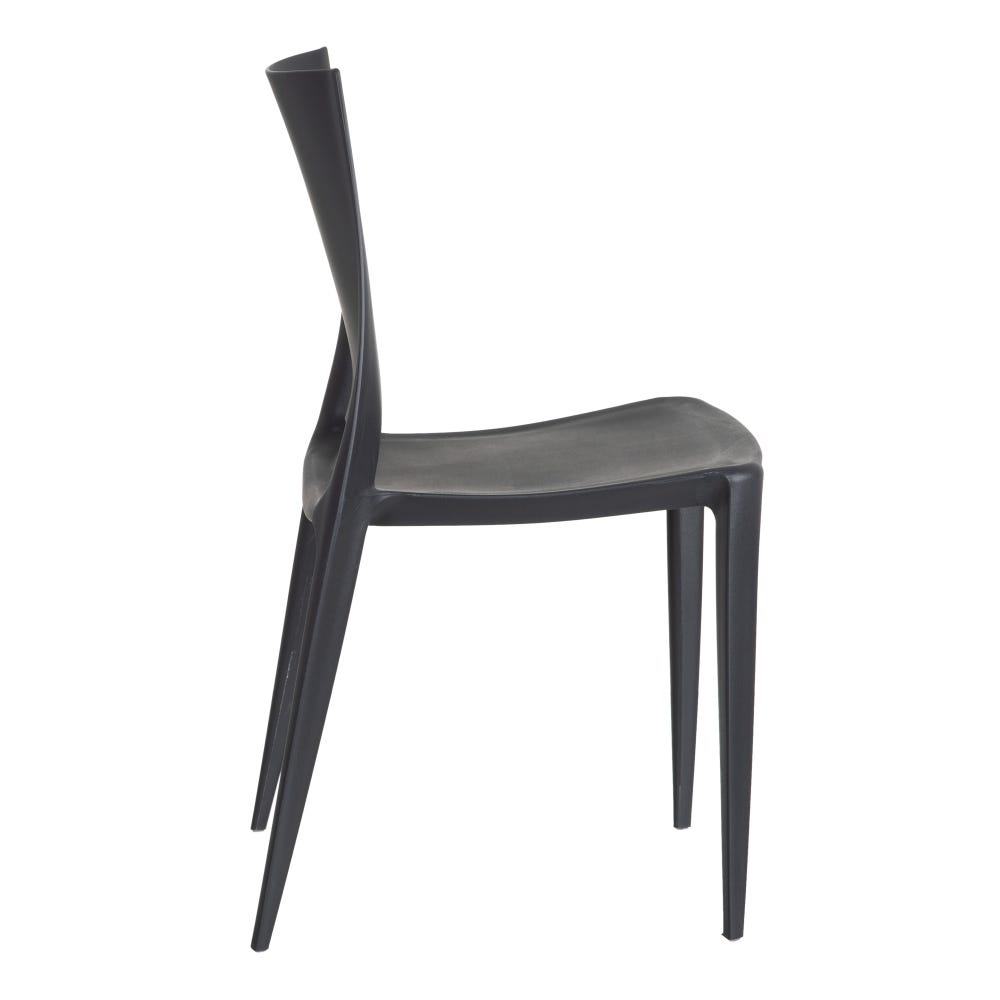 lolahome Silla de comedor de polipropileno de 44x41x84 cm
