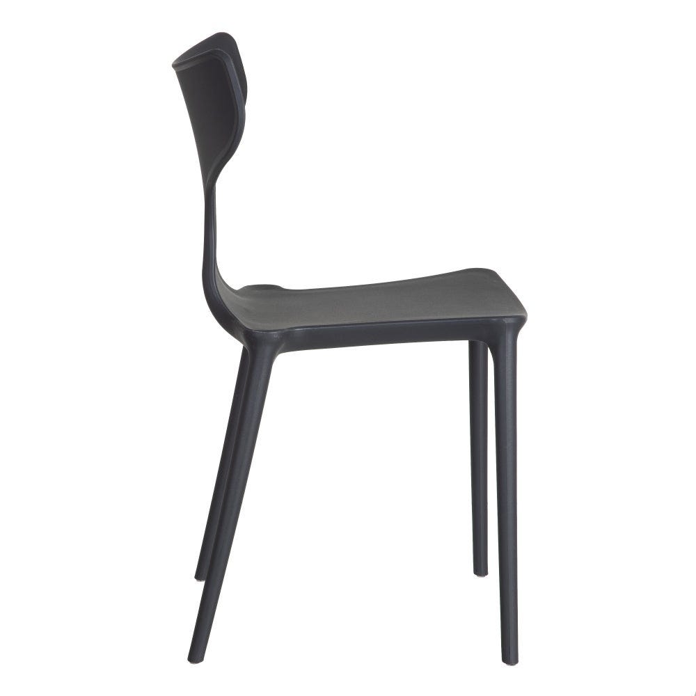 lolahome Silla de comedor mariposa de polipropileno de 47x41x83 cm
