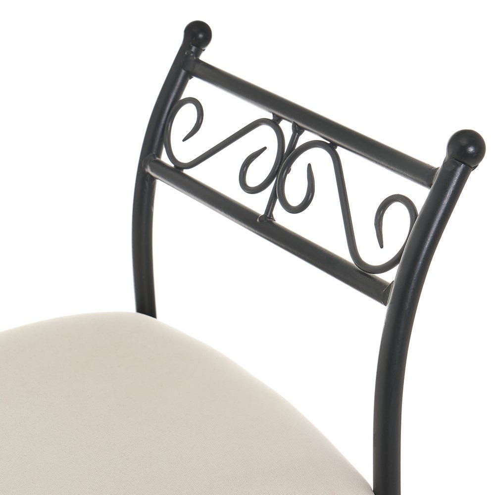 lolahome Banqueta pie de cama metálica negra Oferta especial