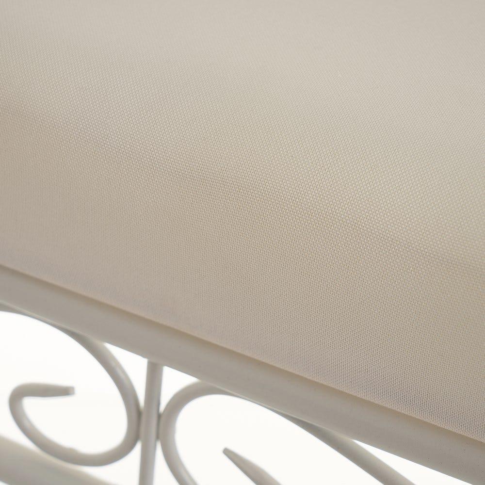lolahome Banqueta pie de cama de algodón blanco de 73cm Últimos 3 días