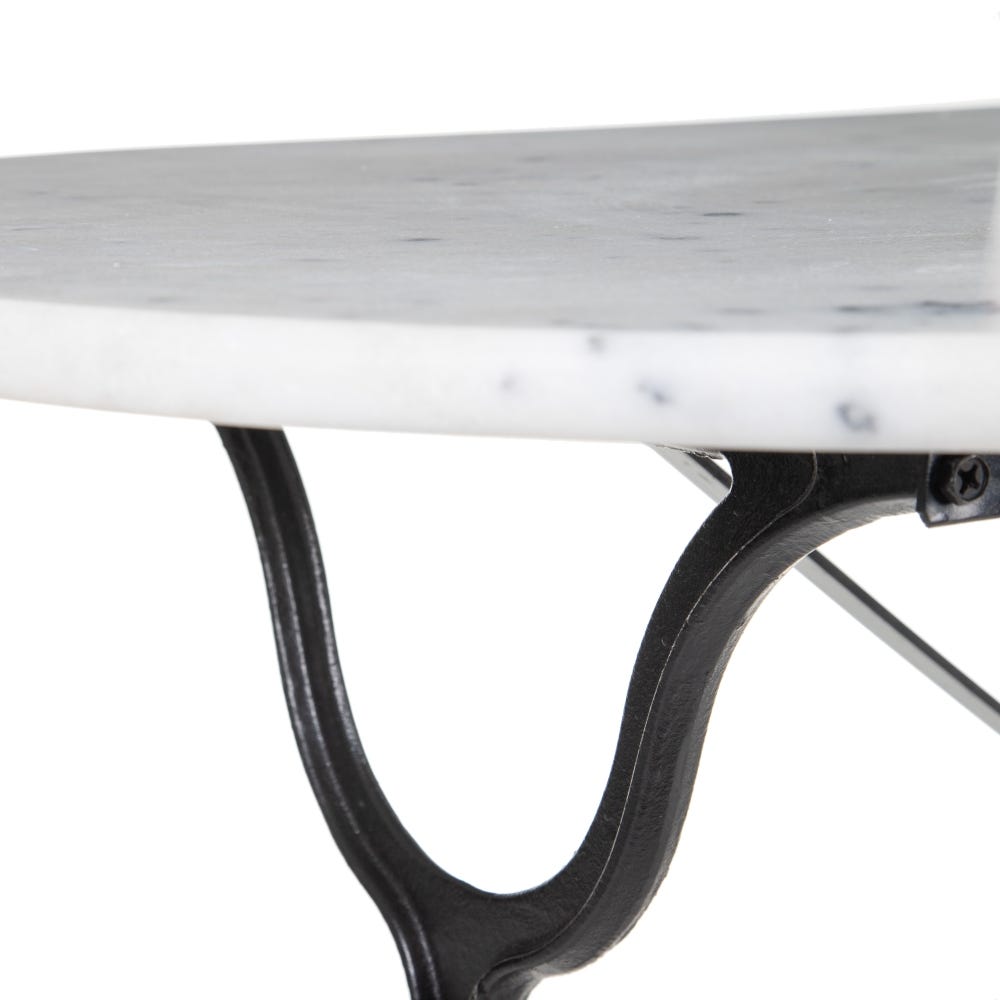 lolahome Mesa de comedor de mármol de 120x60cm