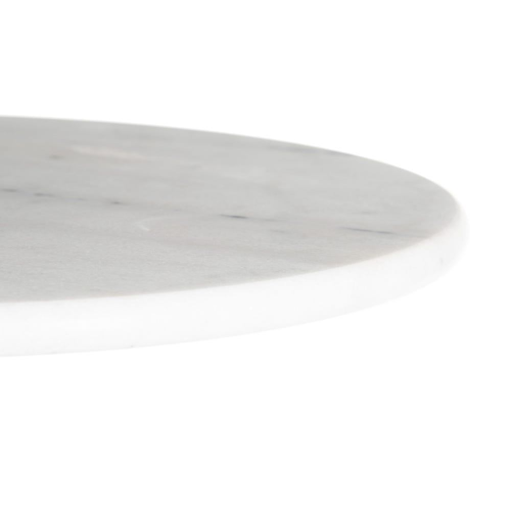 lolahome Mesa auxiliar alta de mármol blanco de 50 x110 cm Oferta especial de fábrica