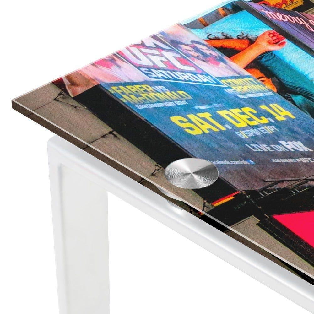 lolahome Escritorio blanco de cristal templado de 75x60x120 cm Grandes descuentos