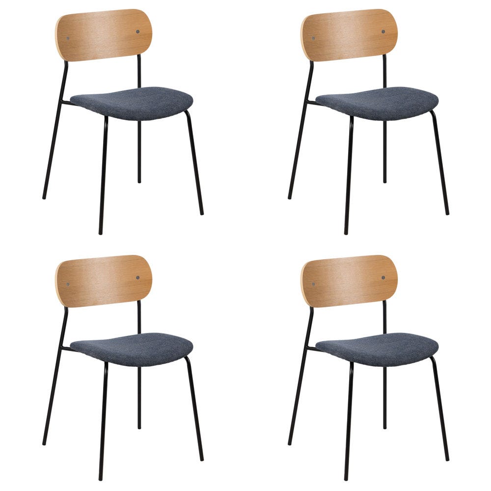 lolahome Pack de 4 sillas de comedor Libre de impuestos