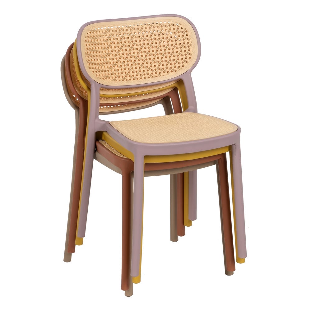 lolahome Pack de 2 sillas de polipropileno