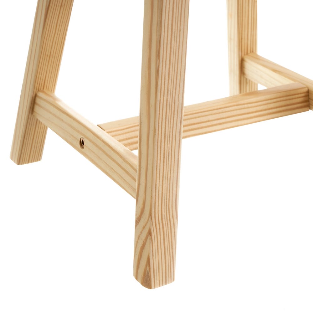 lolahome Set de 2 sillas infantiles blancas de madera de pino de 28x28x50 cm Grandes ahorros