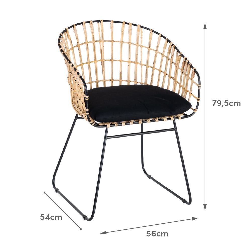 lolahome Silla de ratán 2025