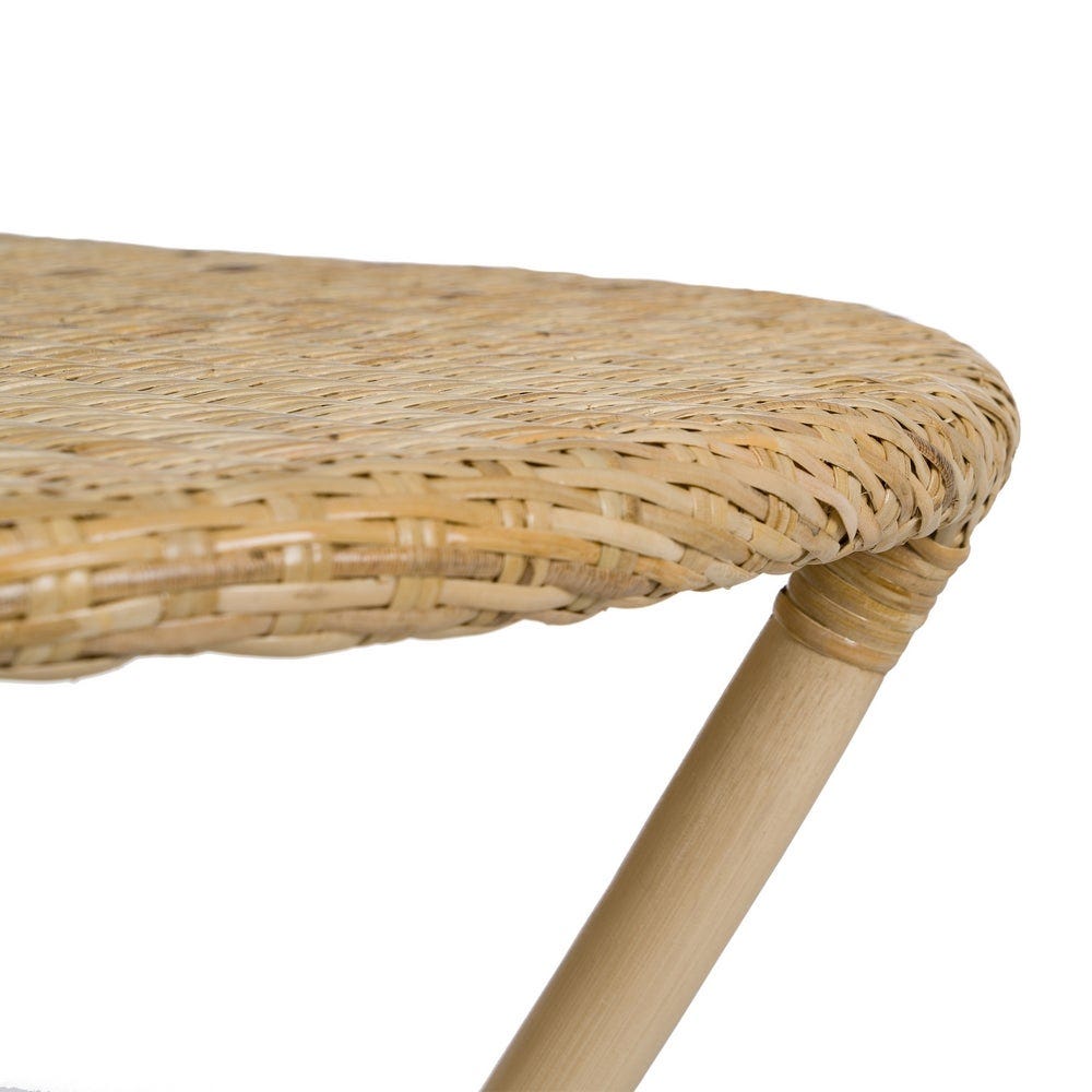 lolahome Mesa redonda de ratán de 75cm