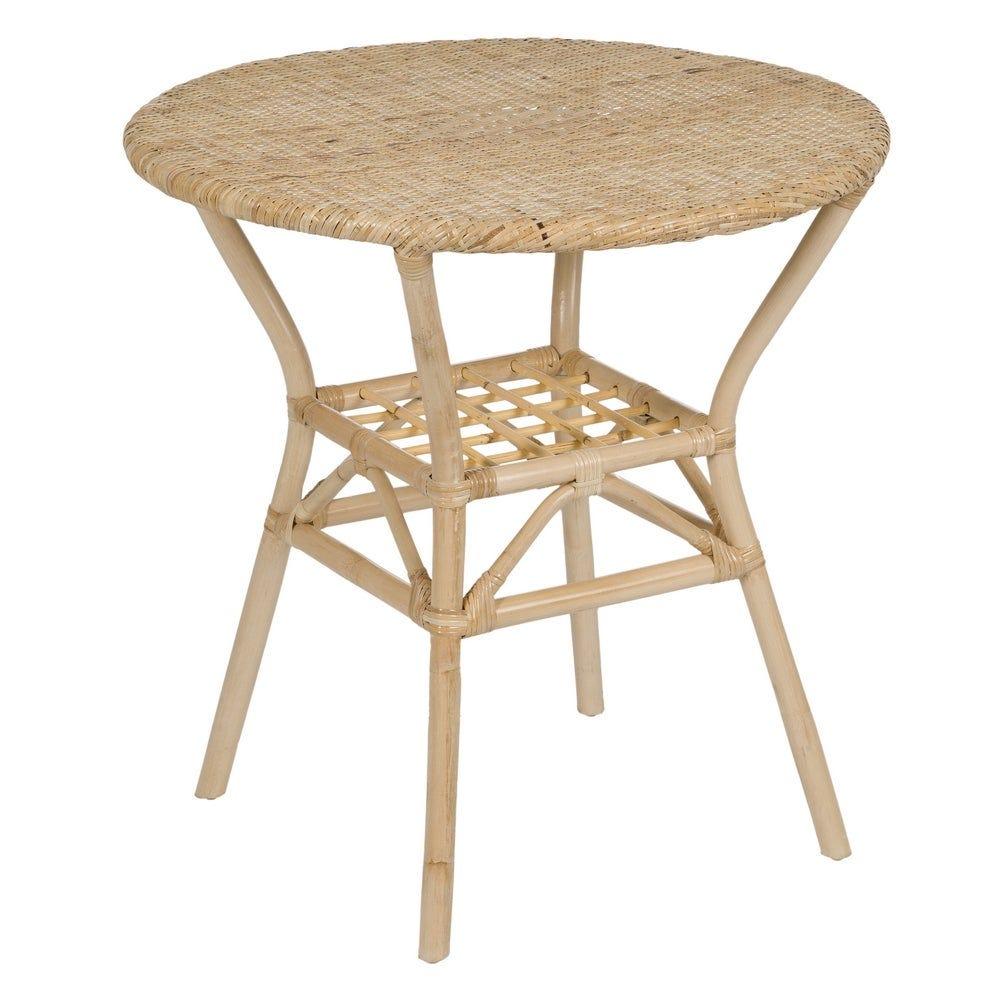 lolahome Mesa redonda de ratán de 75cm Rebajas de fábrica