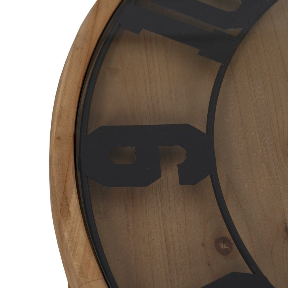 lolahome Mesa auxiliar redonda reloj de madera de abeto Tienda