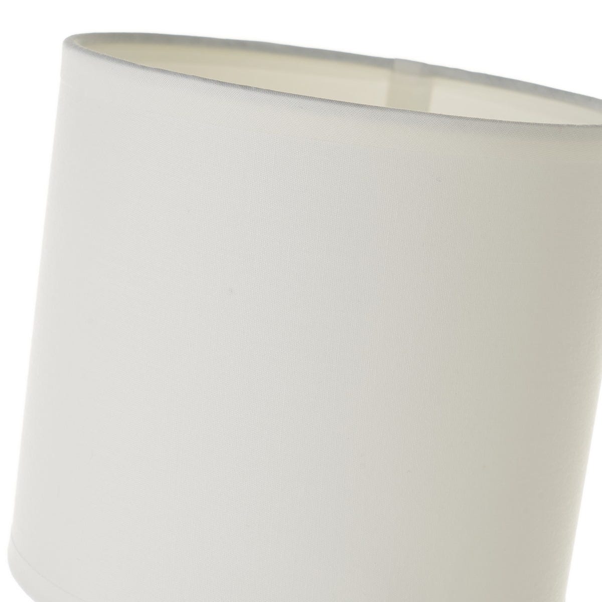 lolahome Lámpara de mesa cenefa de cerámica plata de Ø 14x26 cm Precio de fábrica