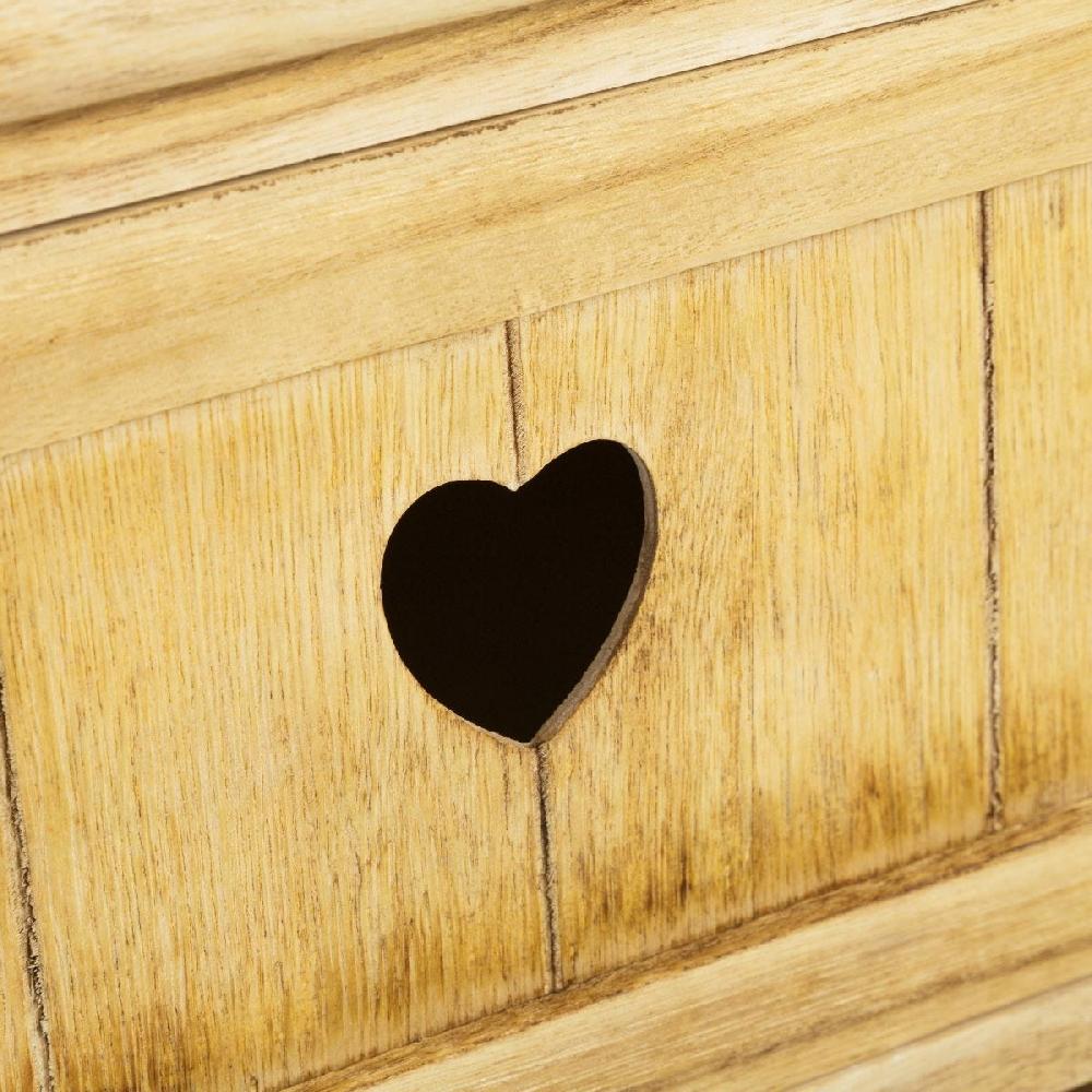lolahome Cajonera beige de madera con 2 cajones de 41x40x29 cm Solo hoy