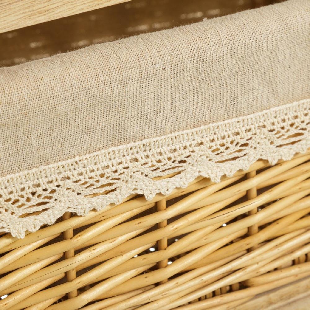 lolahome Cajonera beige de madera con 2 cajones de 41x40x29 cm Solo hoy