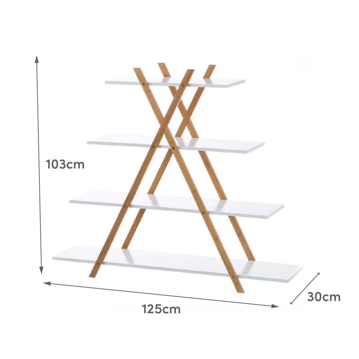 lolahome Estantería de 125x103 cm Tienda de fábrica