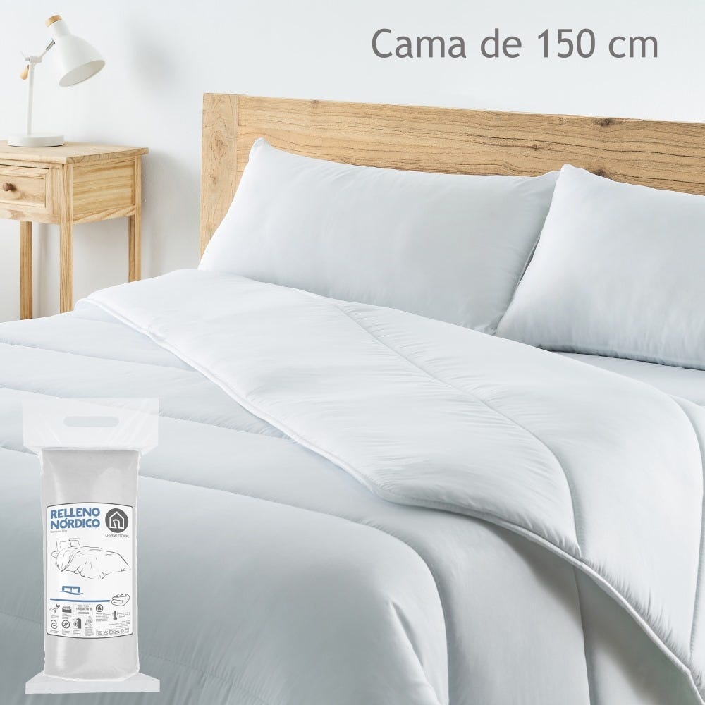 lolahome Relleno nórdico antiácaros blanco Limitado a 3 días