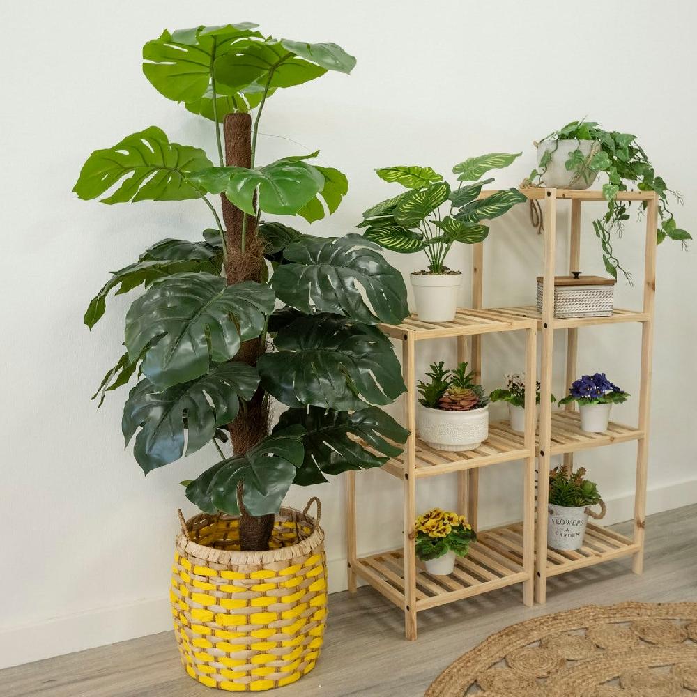 lolahome Set de 2 cestas de fibras naturales beige y natural trenzadas con asas Descuento por venta flash