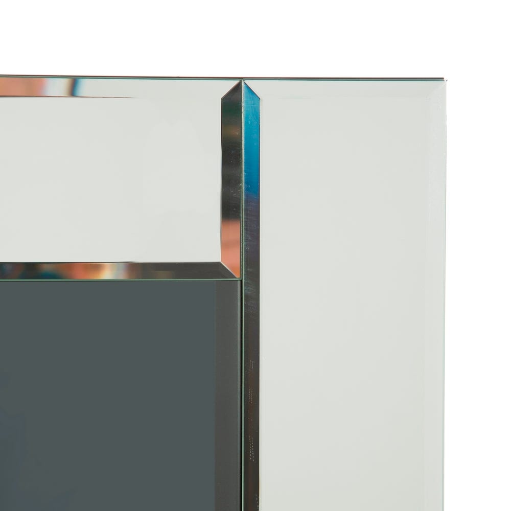 lolahome Cuadro rostro fotoimpreso sobre cristal templado multicolor de 75x95 cm Ofertas especiales