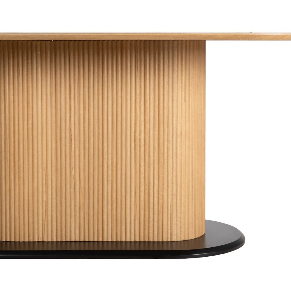 lolahome Mesa de comedor ovalada de 180x90cm Rebajas online