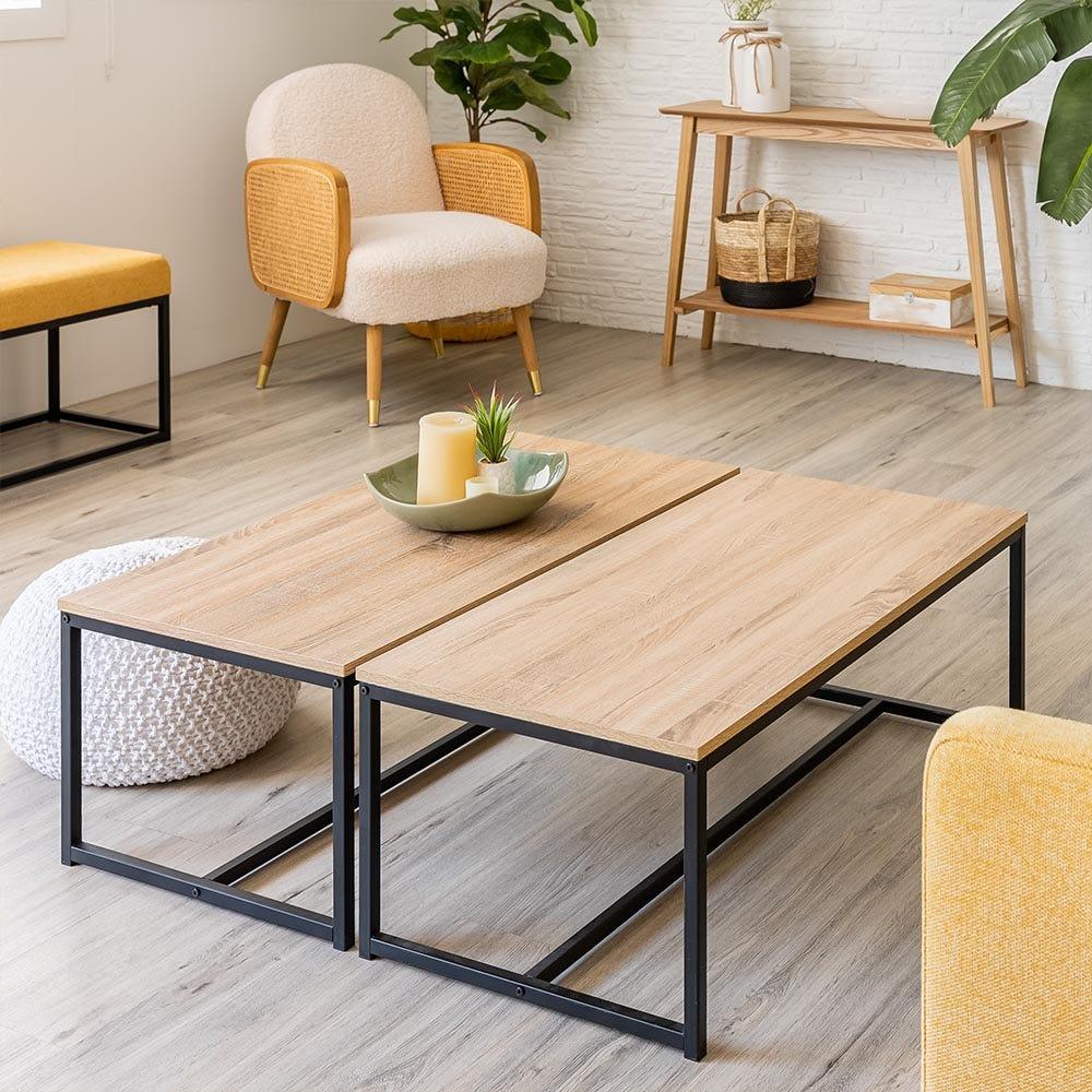 lolahome Mesa auxiliar de centro Urban de 100x50 cm Últimos 3 días