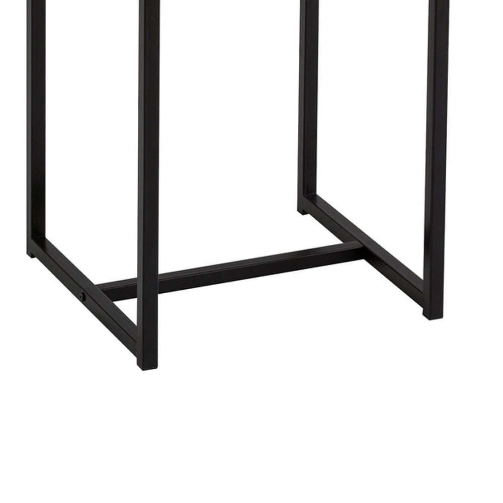 lolahome Mesa auxiliar Urban de acero y MDF de 40x40x50 cm COMPRAR AHORA
