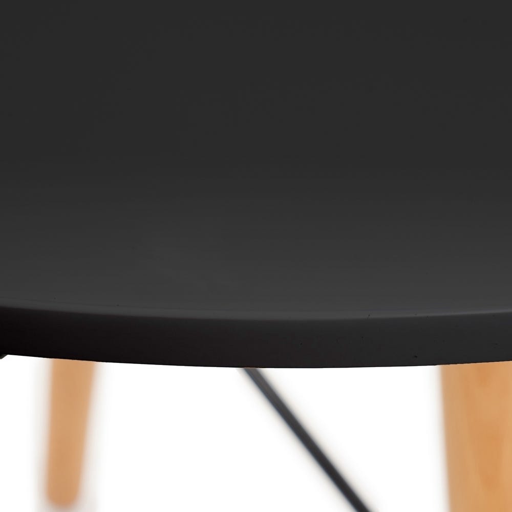 lolahome Mesa de comedor redonda de 80 cm negra Últimos 2 días