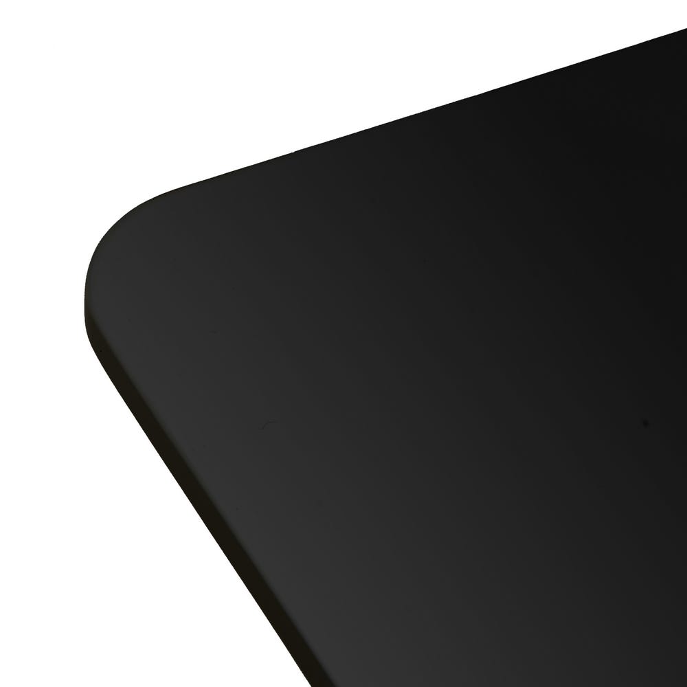 lolahome Mesa de comedor negra de 80x80cm Último día